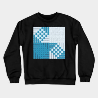 8 Shaft Woven Pinwheel Pattern Crewneck Sweatshirt